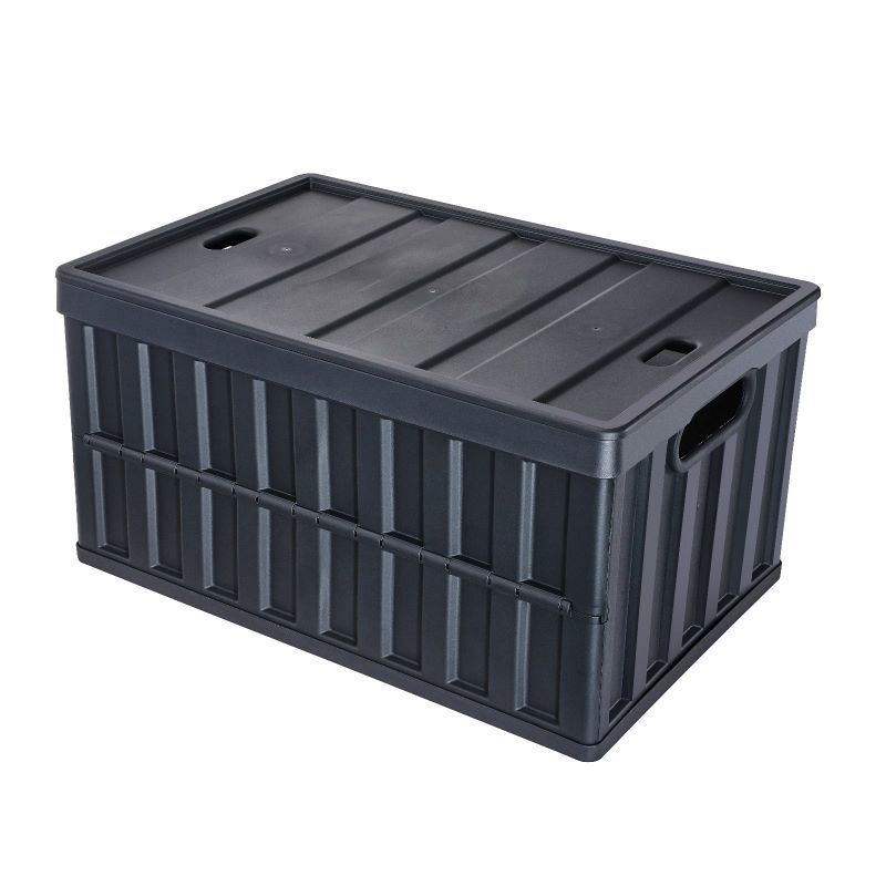 Folding Stackable Storage Crates/Bins with Handles