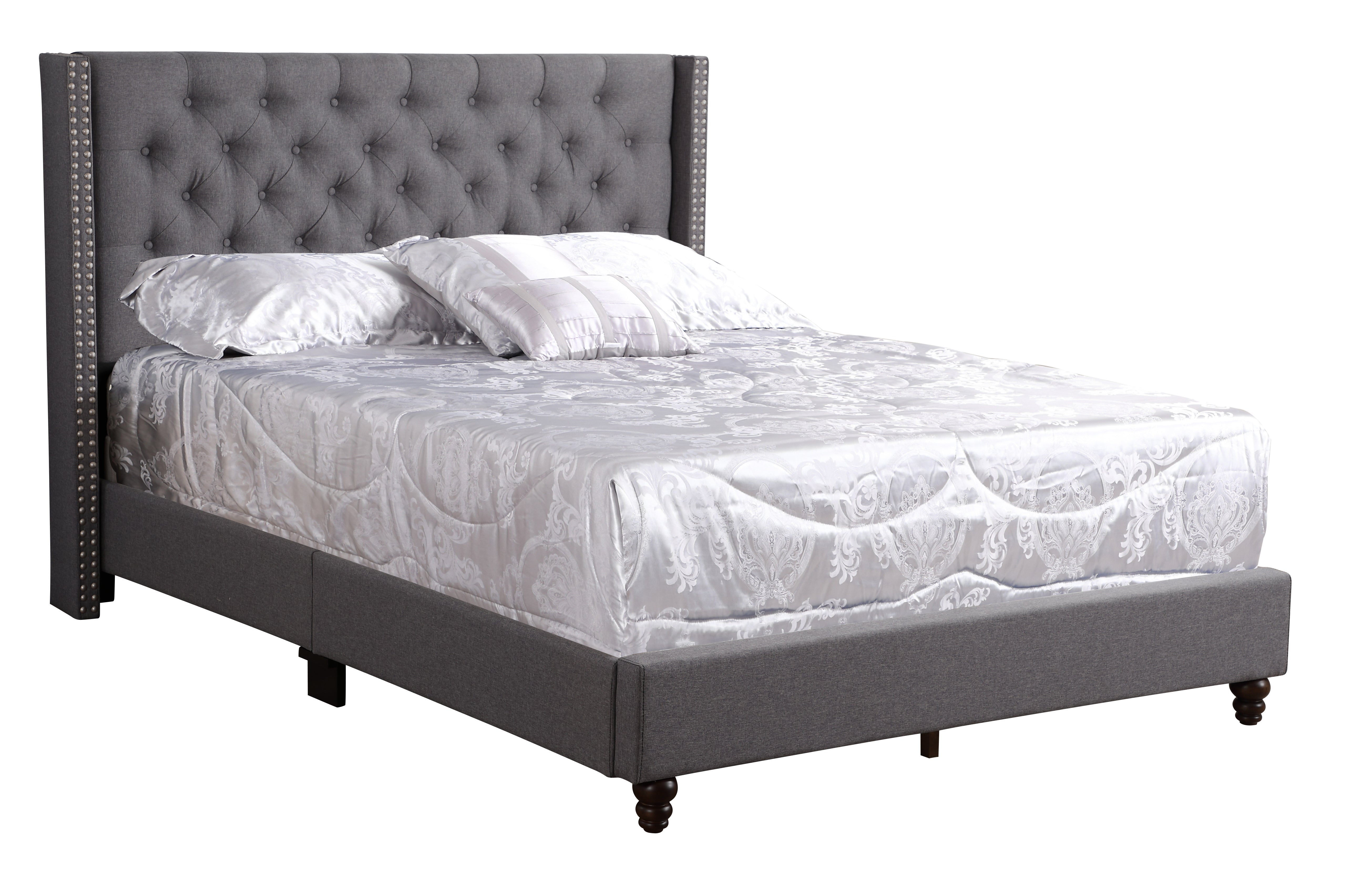 Glory Furniture Julie G1904-FB-UP Full Upholstered Bed , GRAY