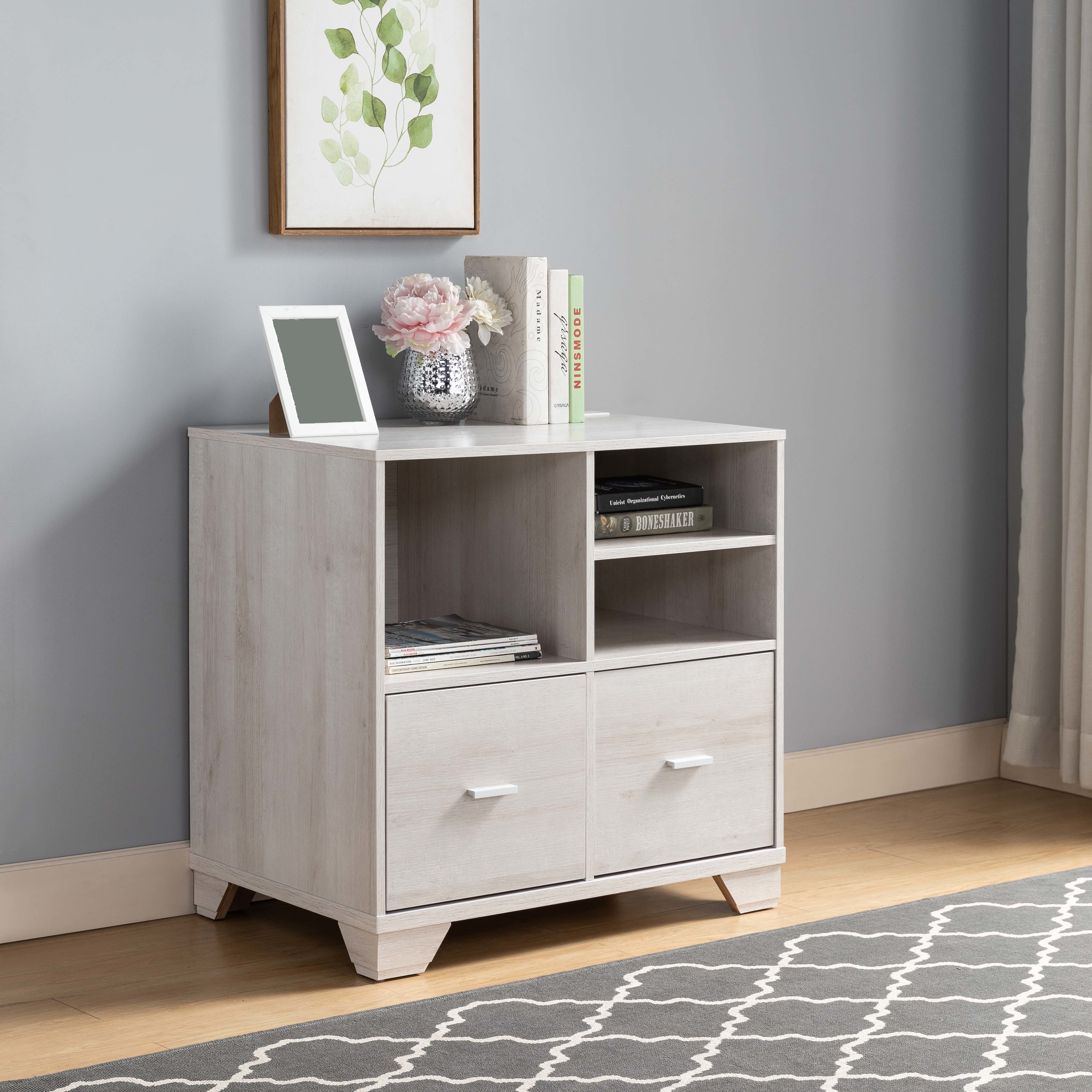 ID USA 202832 File Cabinet White Oak