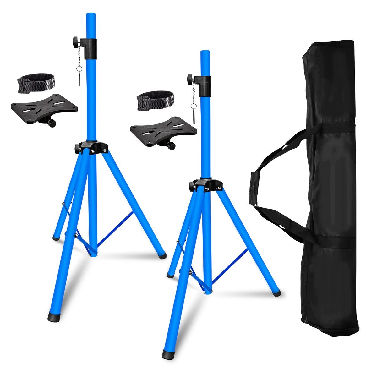 5 Core Speakers Stands 1 Piece Sky Blue Heavy Duty Height Adjustable Tripod PA Speaker Stand For Large Speakers DJ Stand Para Bocinas Includes Carry Bag