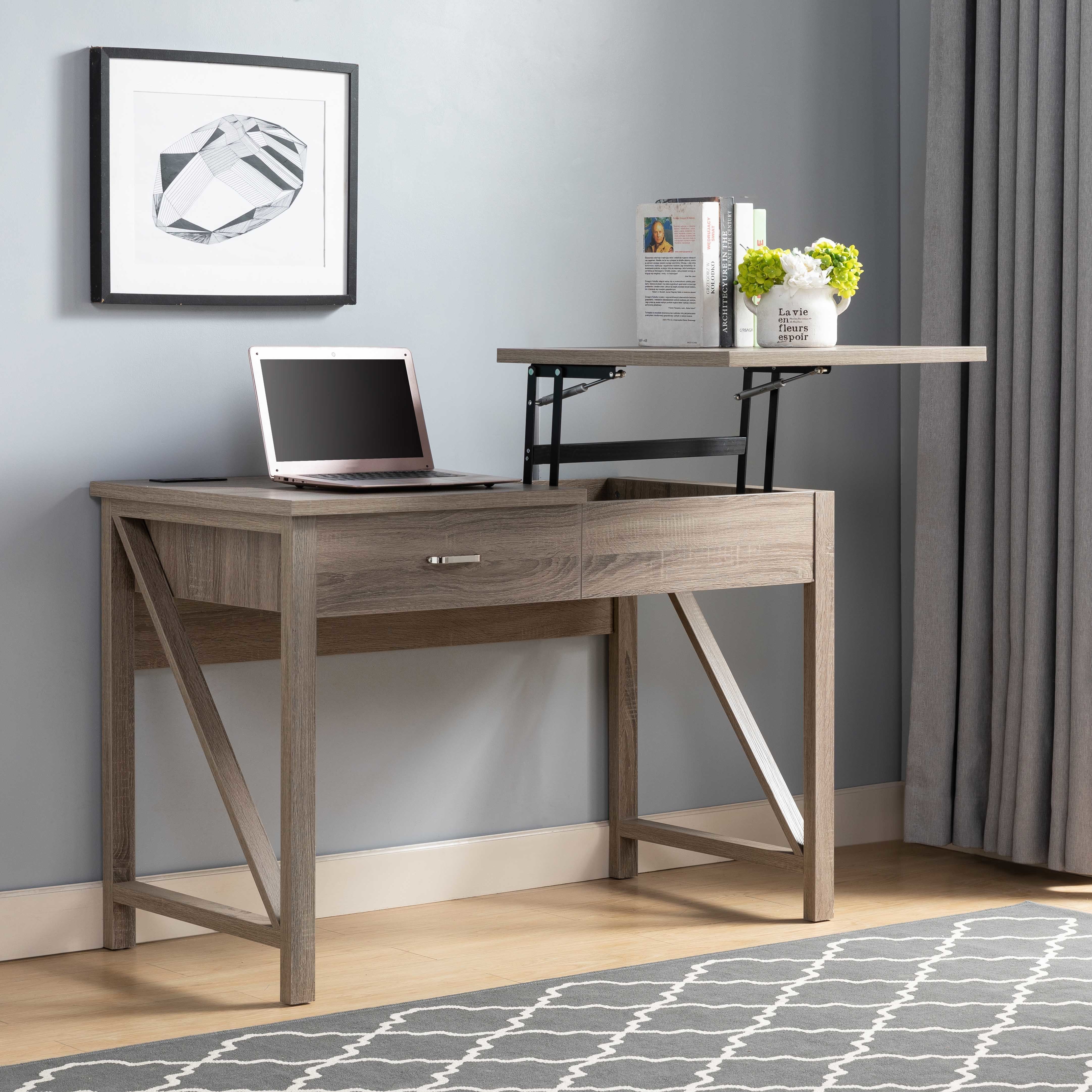 ID USA 212868 Desk Dark Taupe