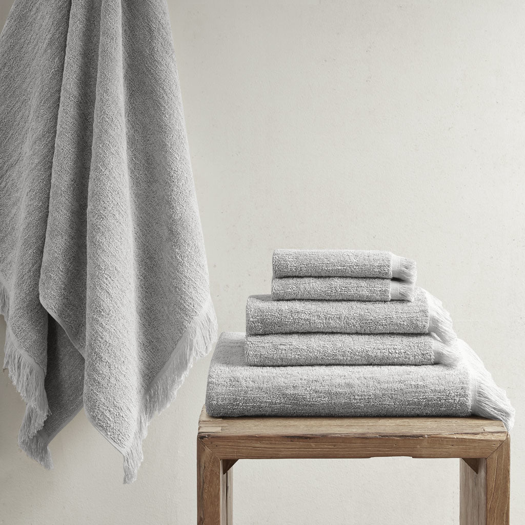 Cotton Dobby Slub 6 Piece Towel Set