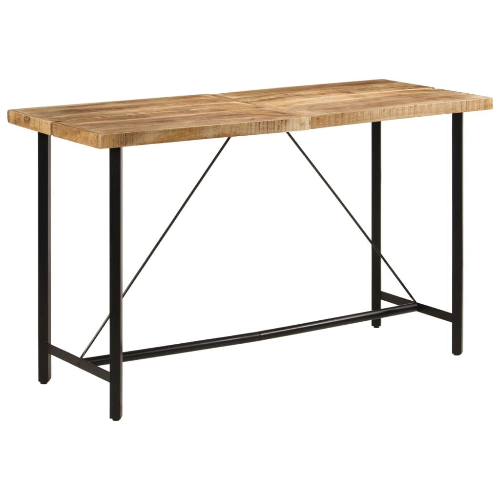 Bar Table 70.9"x27.6"x42.1" Solid Wood Mango and Iron