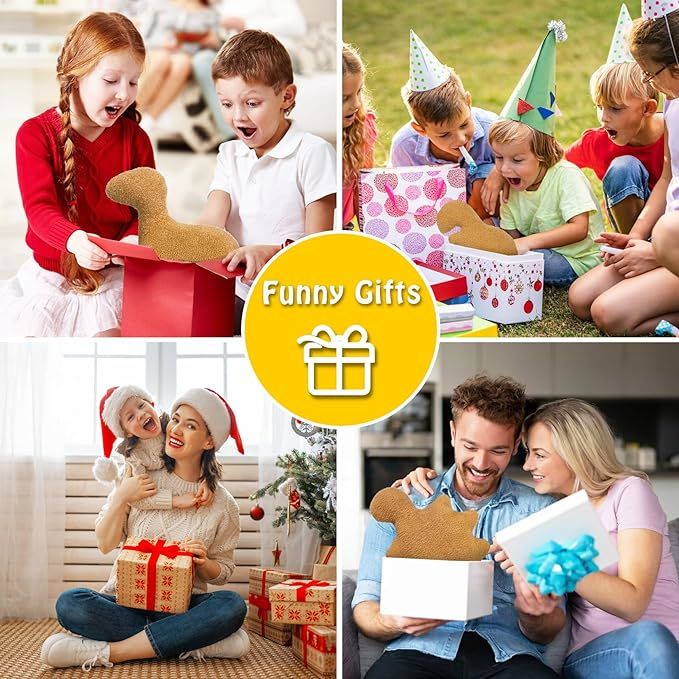 Dinosaur Nugget Pillow, Dinosaur Chicken Nuggets Pillow Is Funny Birthday Gifts For Teens, 18 Inch Stegosaurus Dino Chicken Nugget Plush, Novelty Funn