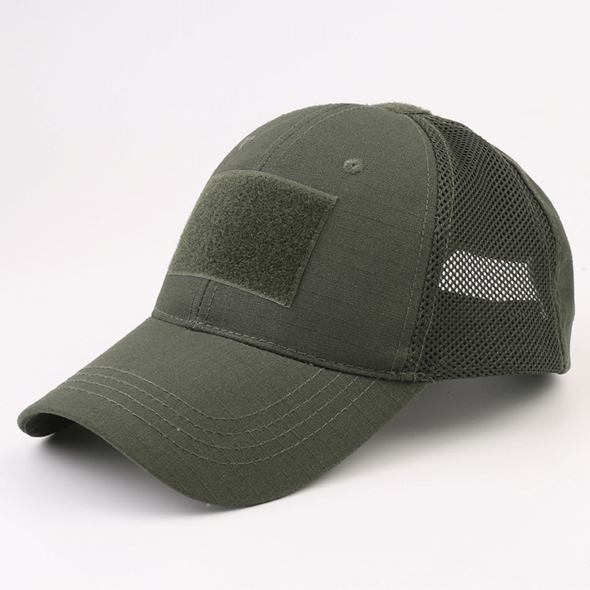 Military-Style Tactical Patch Hat with Adjustable Strap | Breathable and Unisex