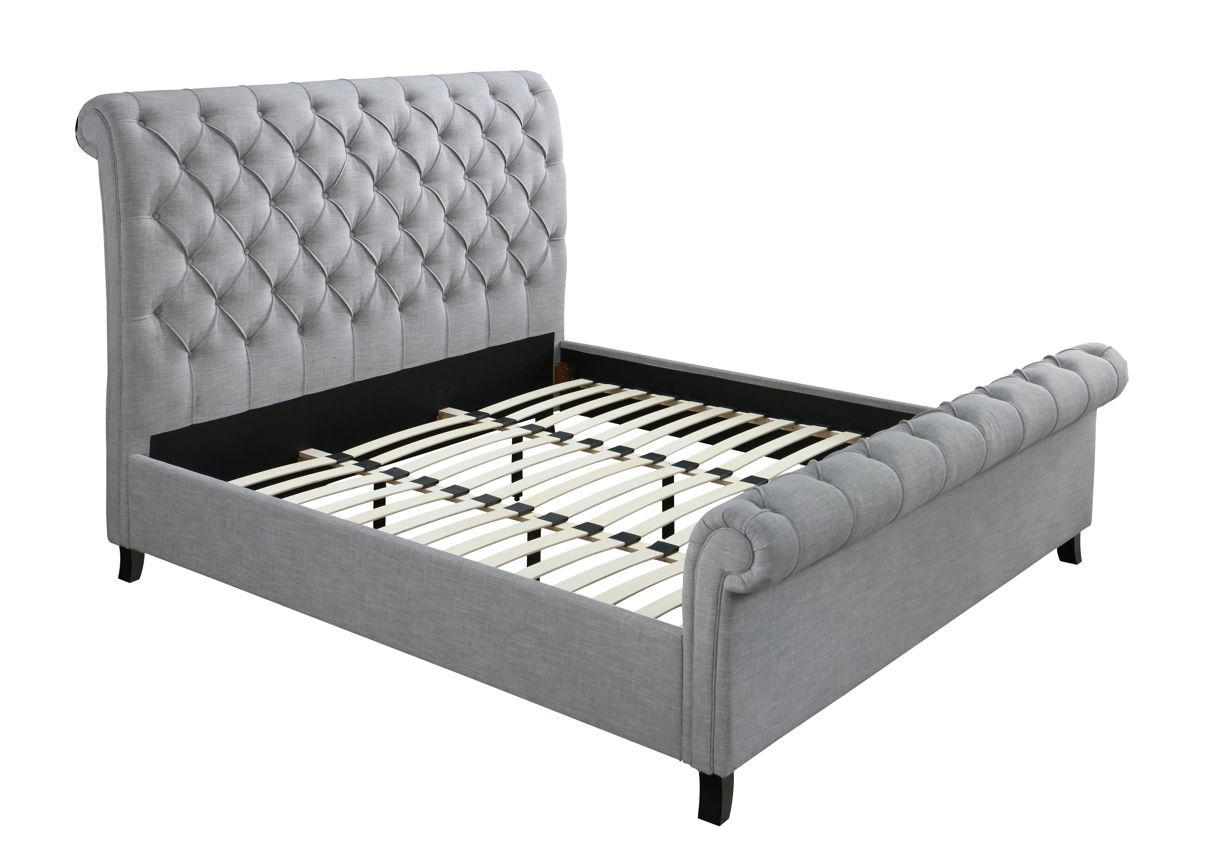 Kate - King Headboard - Pearl Silver