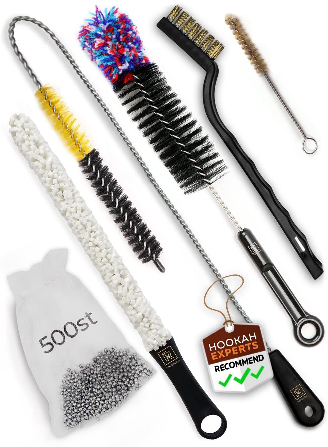 Premium Cleaning Set with 4 Brushes & 500 Stainless Steel Cleaning Beads