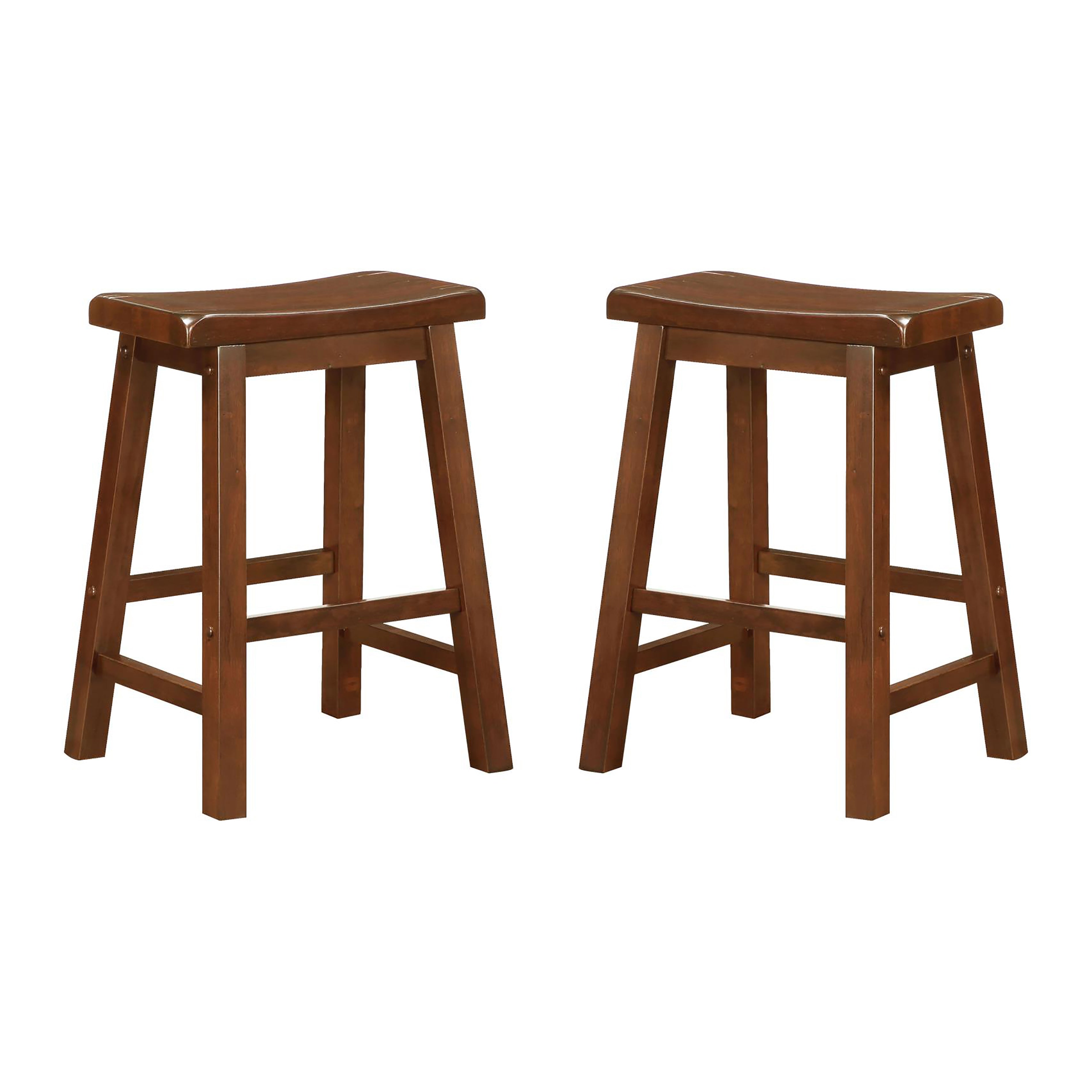 Chestnut Counter Height Stools (Set of 2)