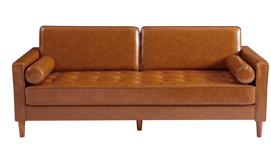 2085 Brown PU leather sofa