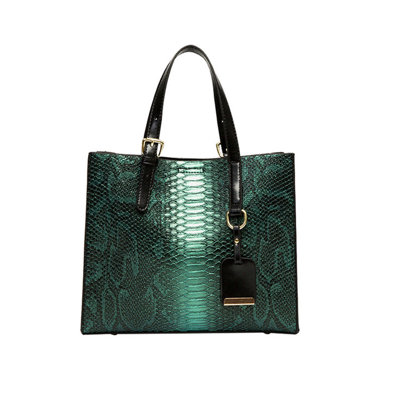 Women's Crocodile Pattern Tote Bags Stylish Handbags Satchels Purses and Wallets 3 Pcs Set For Women