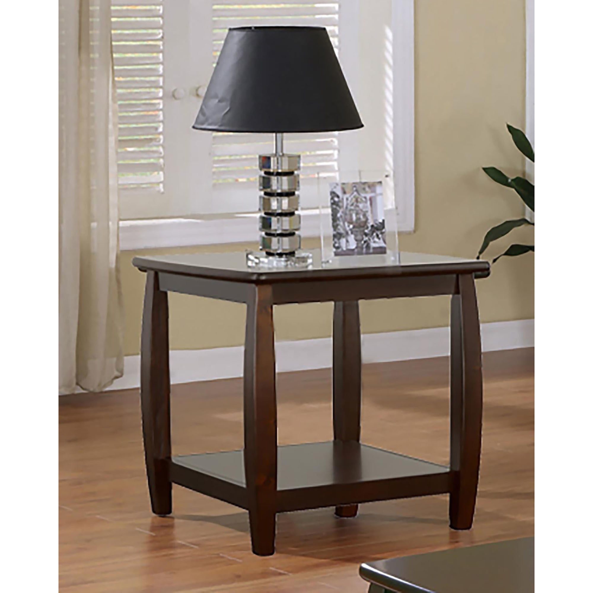 Cappuccino Square End Table