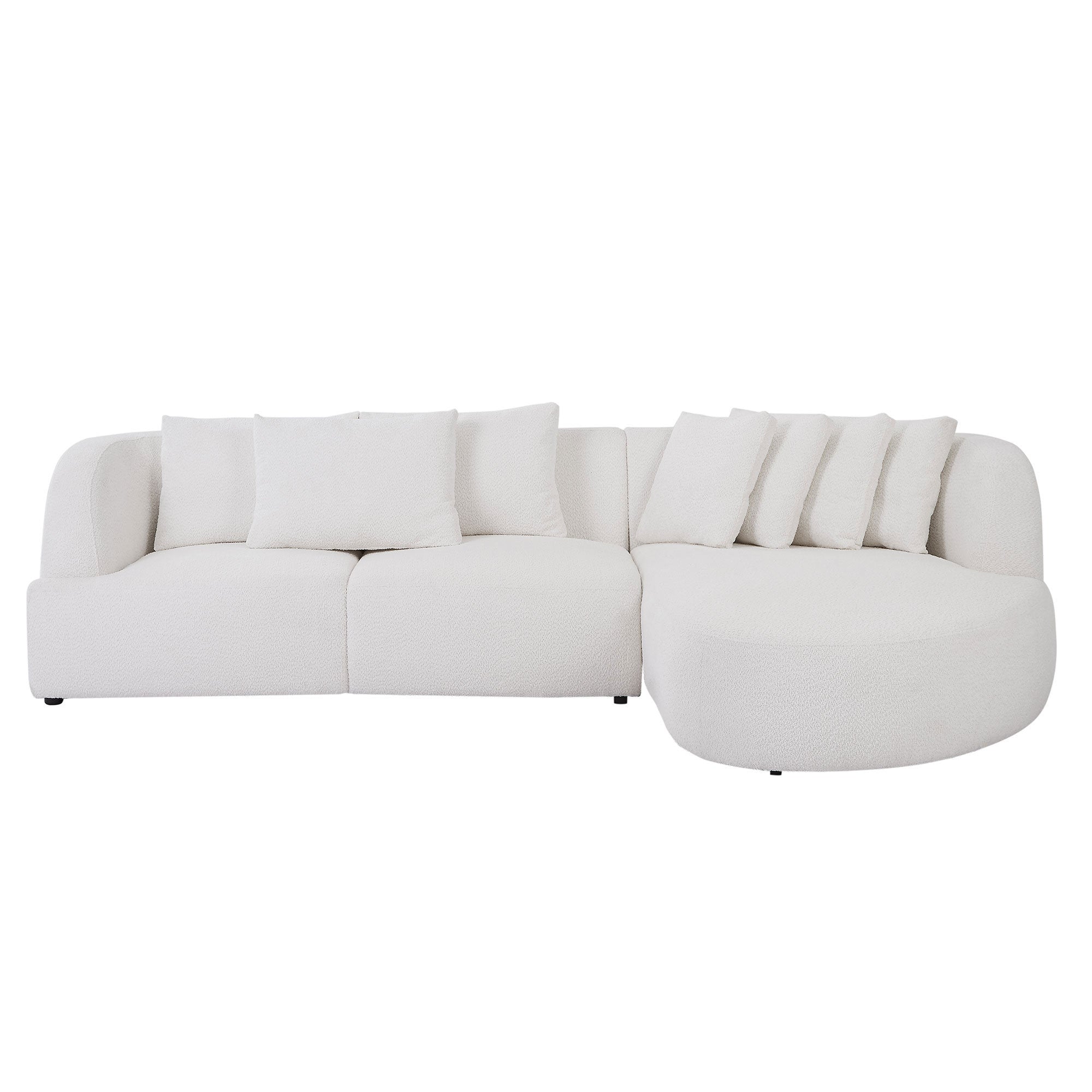 Boucle sofa,Modular Sectional Couch for Living Room Apartment Lounge,Free Combination Beige