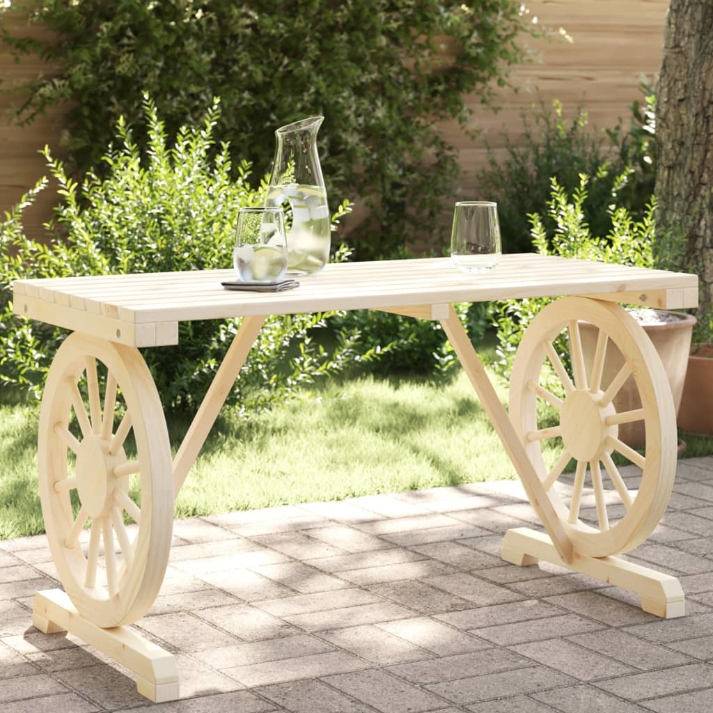 Patio Table 45.3"x21.7"x25.6" Solid Wood Fir