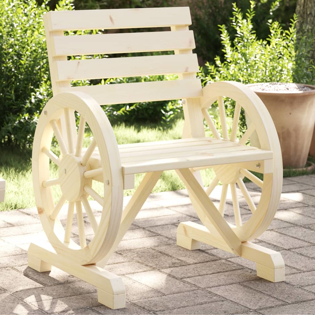 Patio Chair 22.8"x22.8"x30.9" Solid Wood Fir