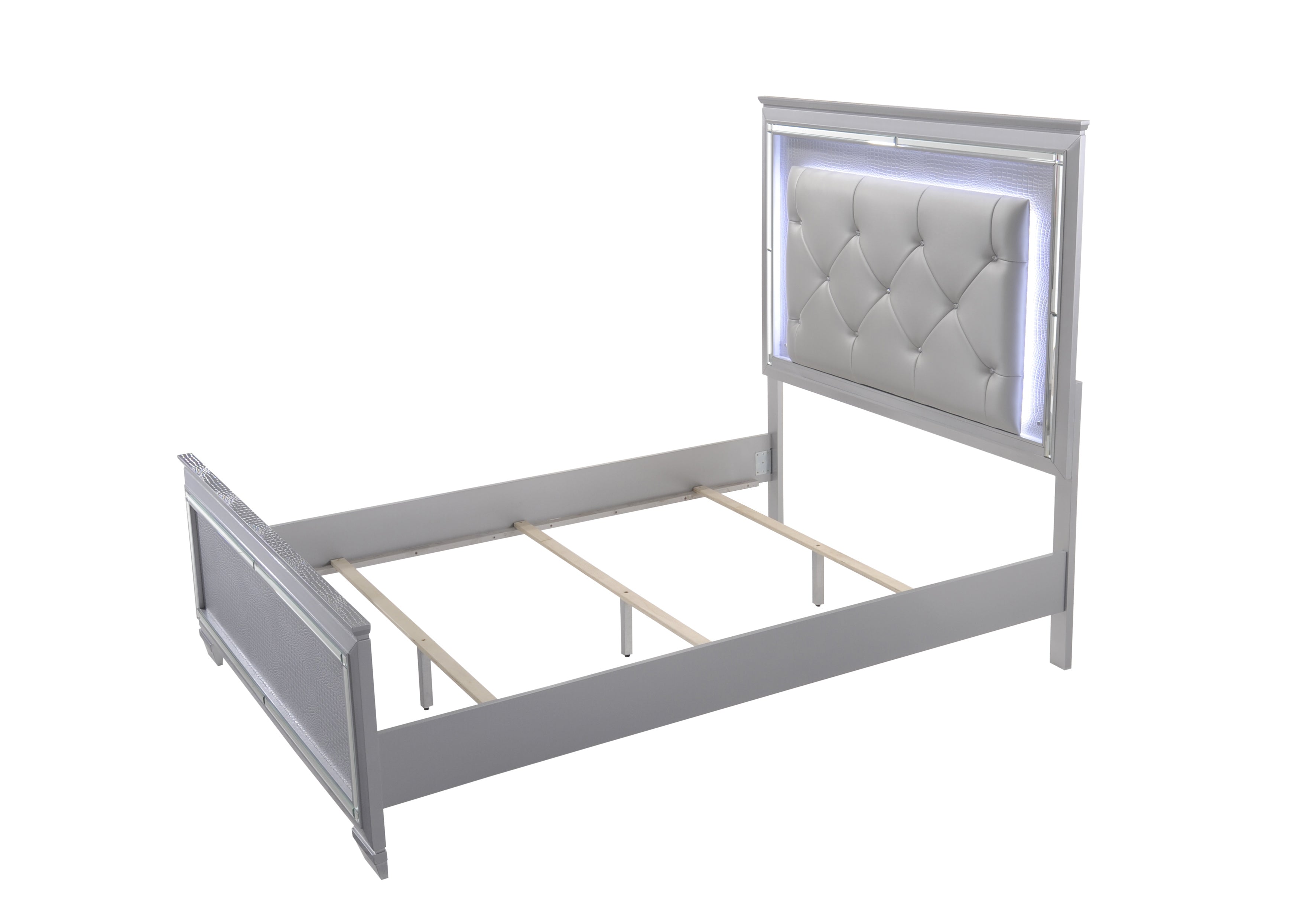 Lillian - Queen Led Headboard - Gray