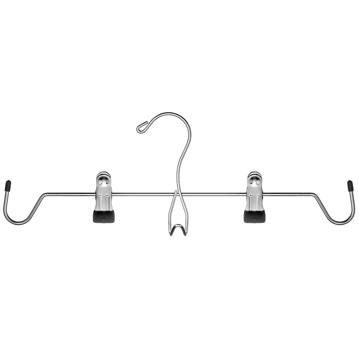 Cami Hanger Space Saving with Rubber Coated Tips | Steel Pant Hangers with Clips for Tank Tops & Lingerie | Non-Slip Skirt Hangers with Metal Clip Hook for Multipurpose Use