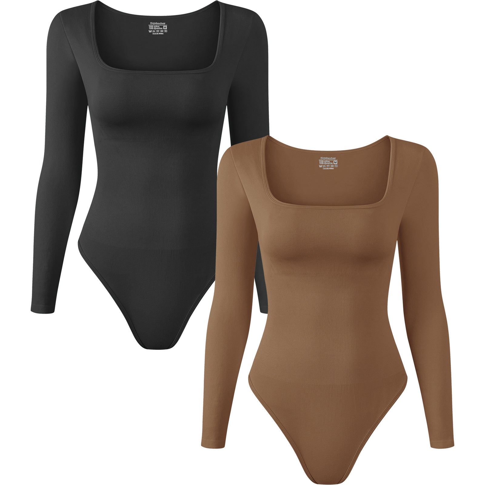 2-piece set Long sleeved square neck bikini