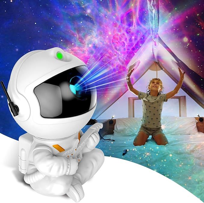 Astronaut Light Projector, Galaxy Projector For Bedroom, Star Projector Galaxy Light, Night Light For Kids, Boys And Girls Room Decoration, Game Room, Home Theater, Ceiling, Timer, Remote Control