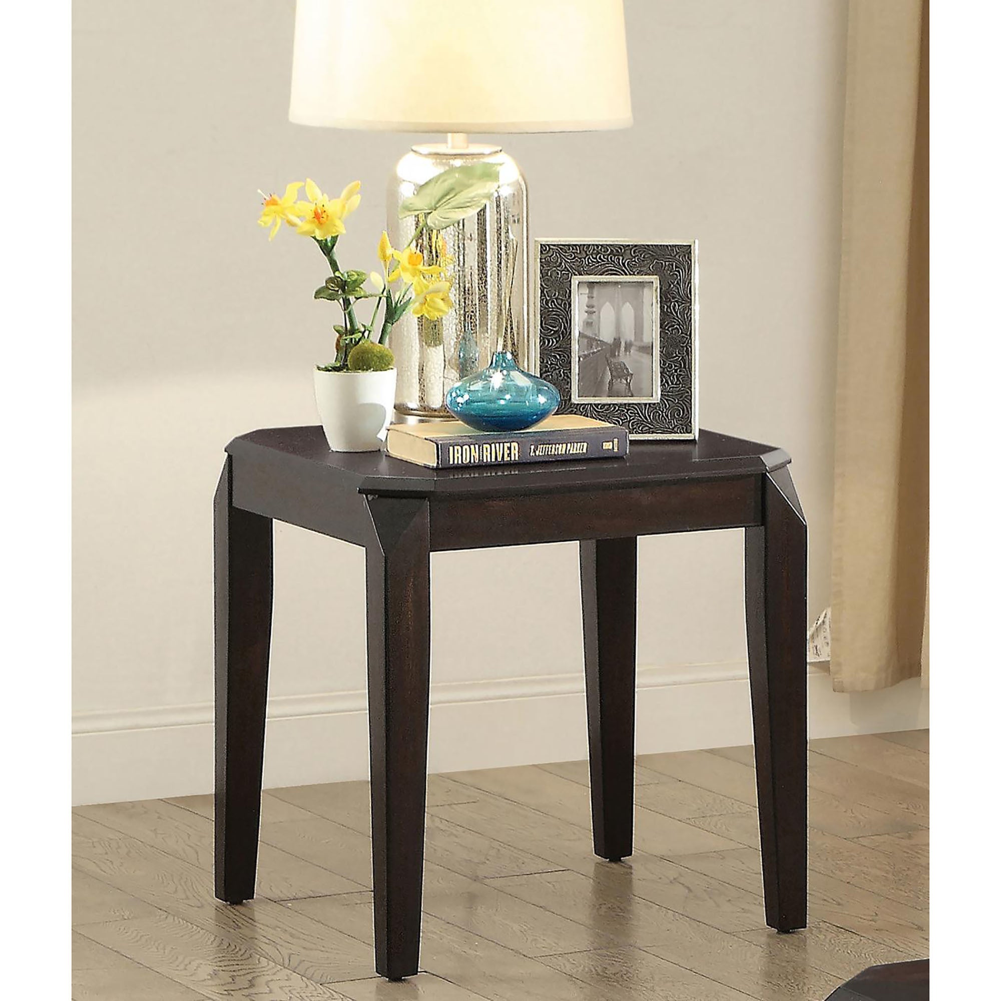 Walnut Square End Table