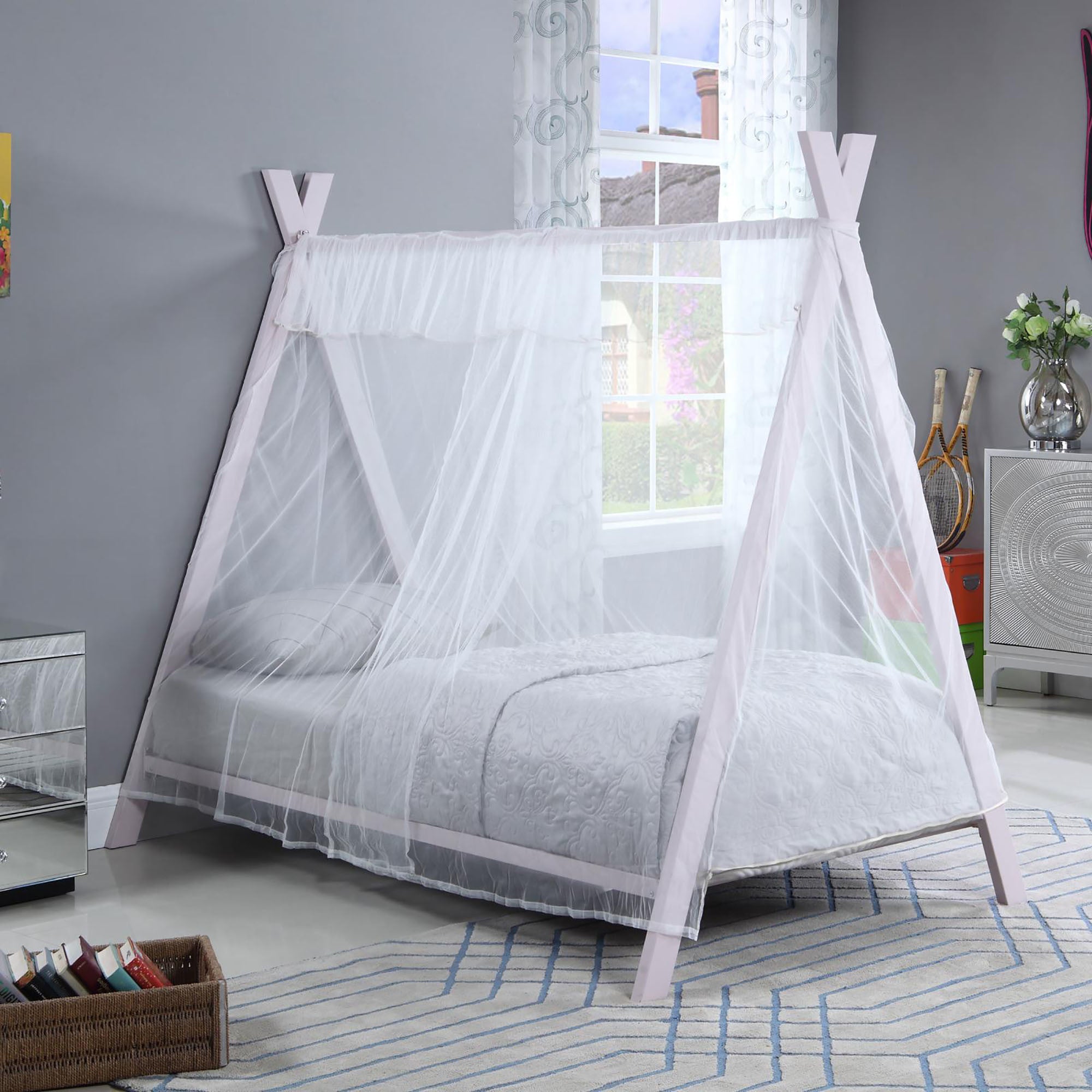 Pink Twin Tent Bed