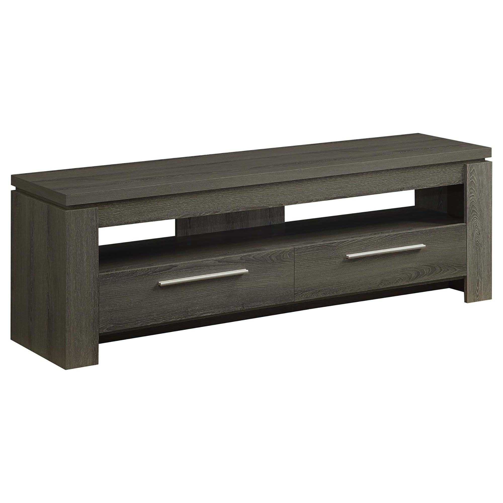 Weathered Grey 59-inch 2-Drawer TV Console