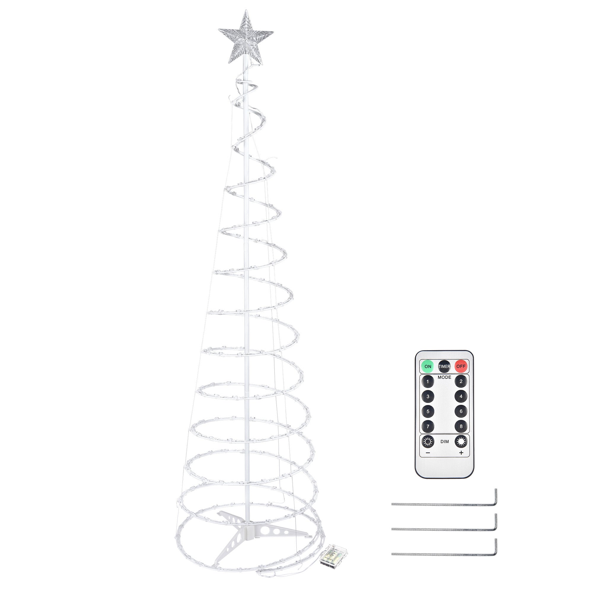 6ft LED Light Show Tree Cool White