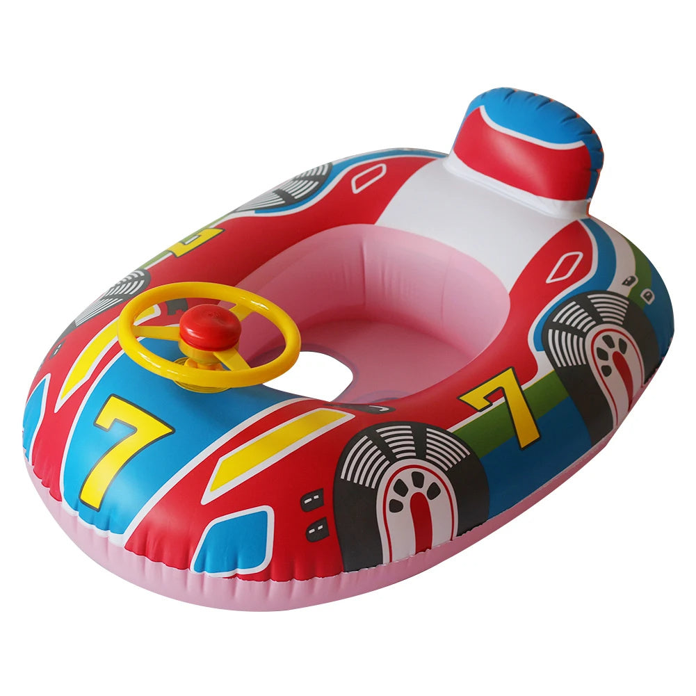 Inflatable Baby Swimming Rings Seat Floating Sun Shade Toddler Swim Circle Fun Pool Bathtub Beach Party Summer Water Toys