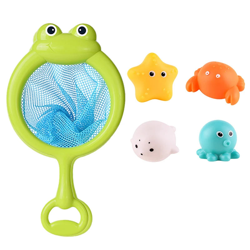 Baby Cute Induction Luminous Animal Bath Toys Bathtub Colorful LED Lighting Toys Waterproof for Toddler Infant Boys Girls Gift