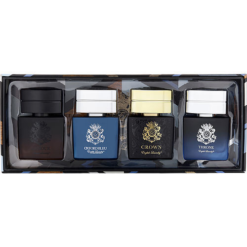 ENGLISH LAUNDRY VARIETY by English Laundry 4 PIECE MENS VARIETY WITH ARMOUR & OXFORX BLEU & CROWN & THRONE AND ALL ARE EAU DE PARUM 0.68 OZ