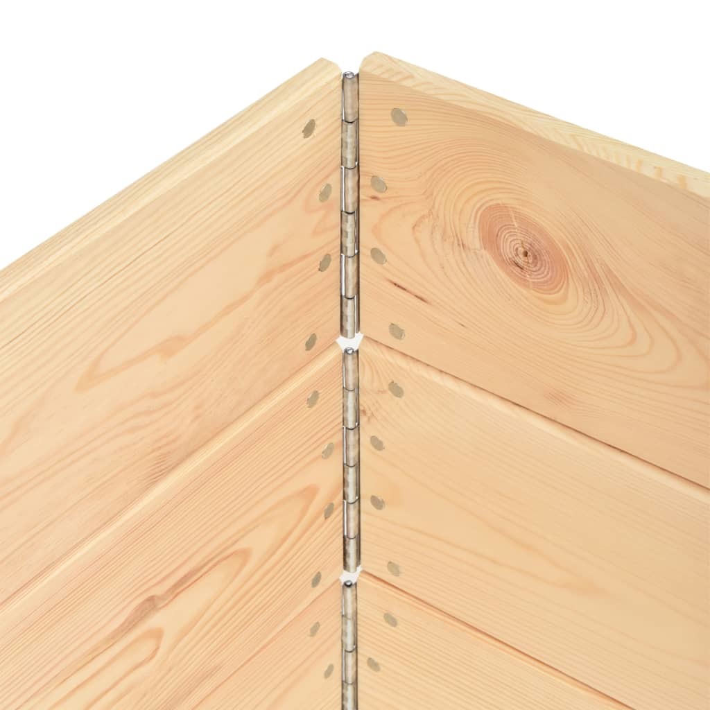 Pallet Collars 3 pcs 39.4"x39.4" Solid Pine Wood
