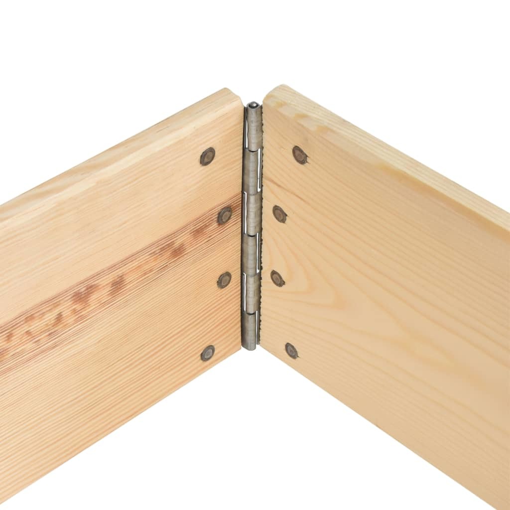 Pallet Collar 19.7"x39.4" Solid Pine Wood