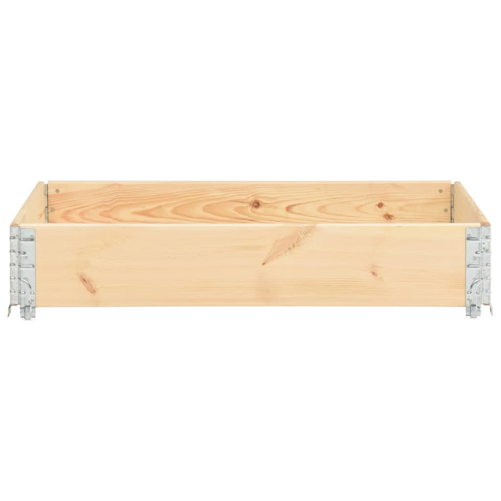 Pallet Collar 19.7"x39.4" Solid Pine Wood