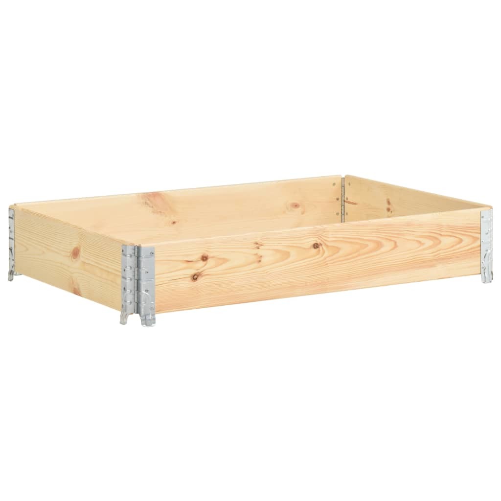 Pallet Collar 31.5"x47.2" Solid Pine Wood