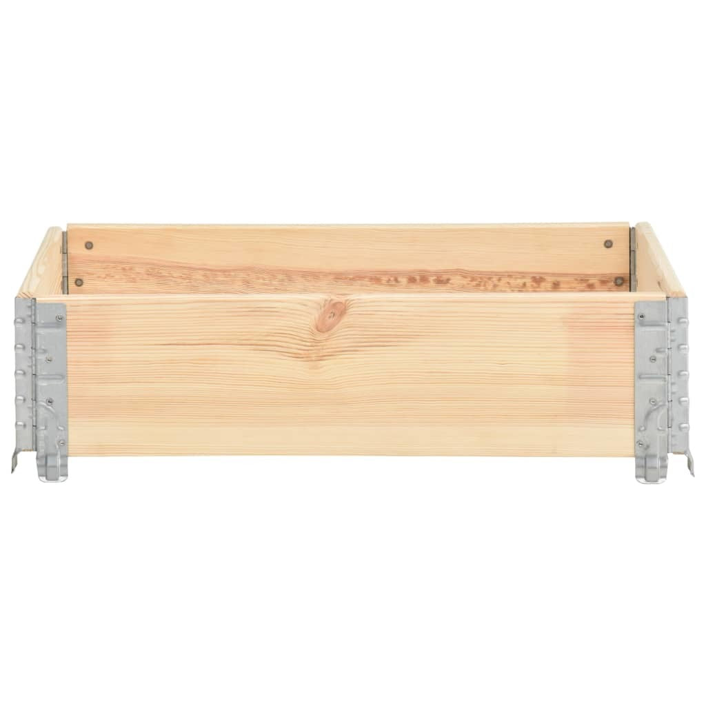 Pallet Collar 23.6"x31.5" Solid Pine Wood