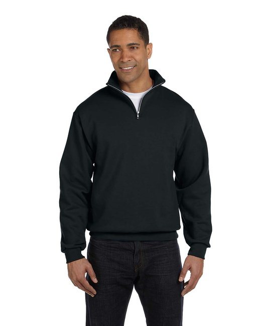 Jerzees 995M Adult NuBlend Quarter-Zip Cadet Collar Sweatshirt