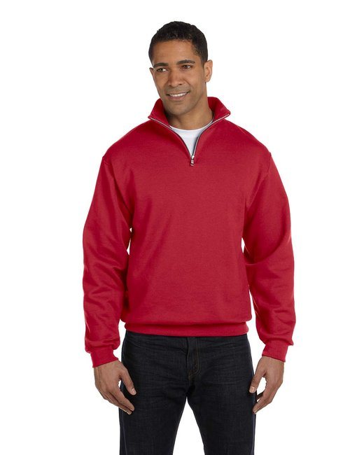 Jerzees 995M Adult NuBlend Quarter-Zip Cadet Collar Sweatshirt