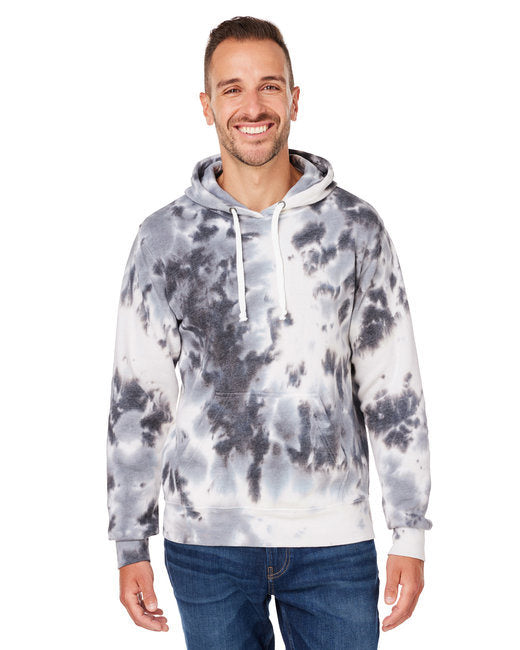 J America 8861JA Adult Tie-Dye Pullover Hooded Sweatshirt