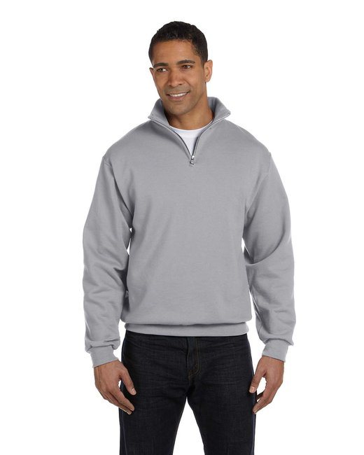 Jerzees 995M Adult NuBlend Quarter-Zip Cadet Collar Sweatshirt