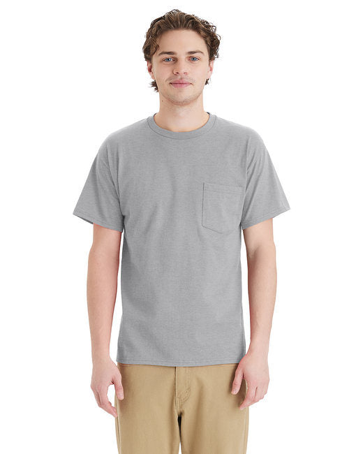 Hanes 5290P Unisex Essential Pocket T-Shirt