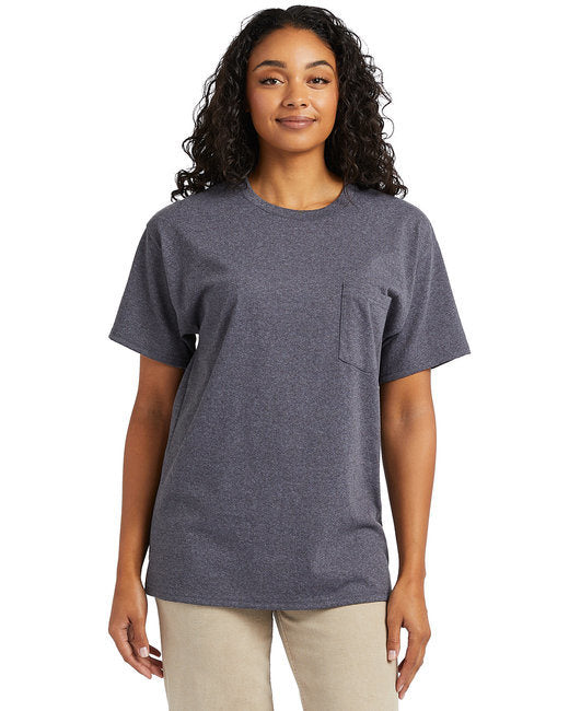 Hanes 5290P Unisex Essential Pocket T-Shirt