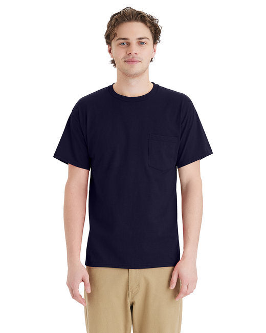 Hanes 5290P Unisex Essential Pocket T-Shirt