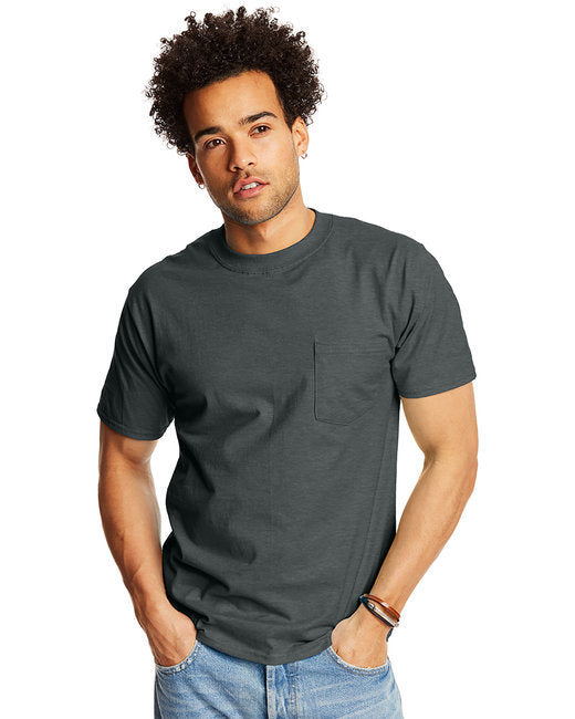 Hanes 5190P Adult Beefy-T with Pocket