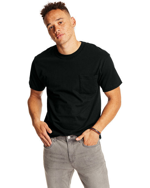 Hanes 5190P Adult Beefy-T with Pocket