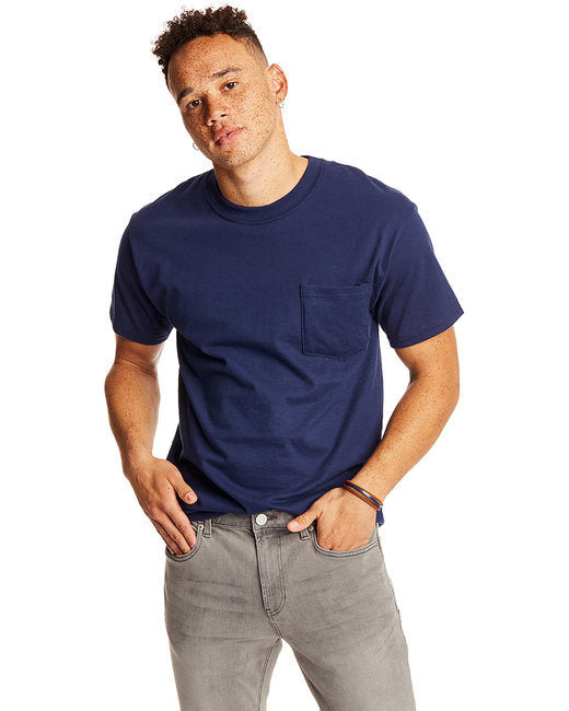 Hanes 5190P Adult Beefy-T with Pocket