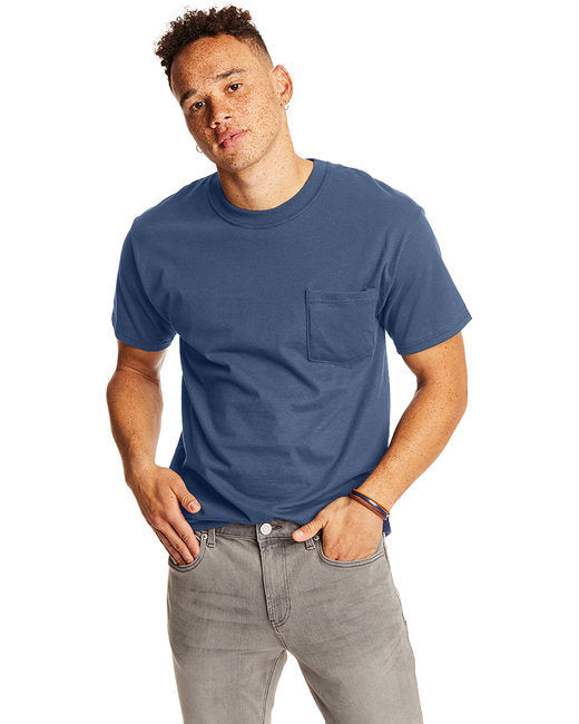 Hanes 5190P Adult Beefy-T with Pocket