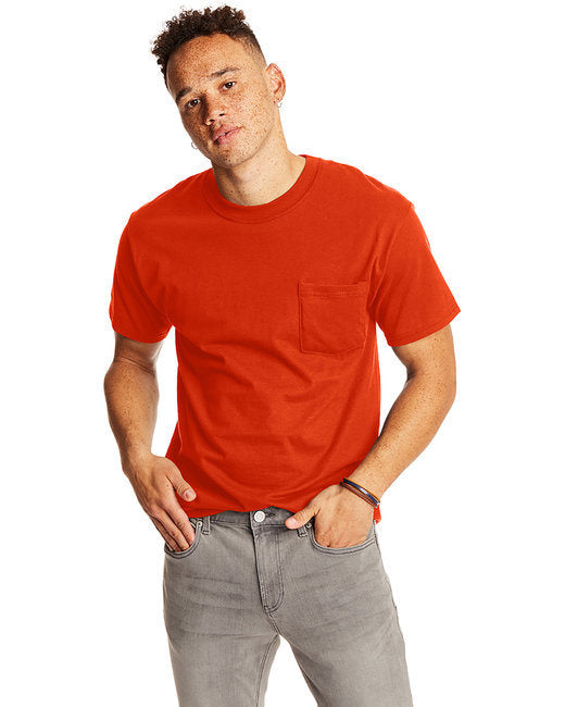 Hanes 5190P Adult Beefy-T with Pocket