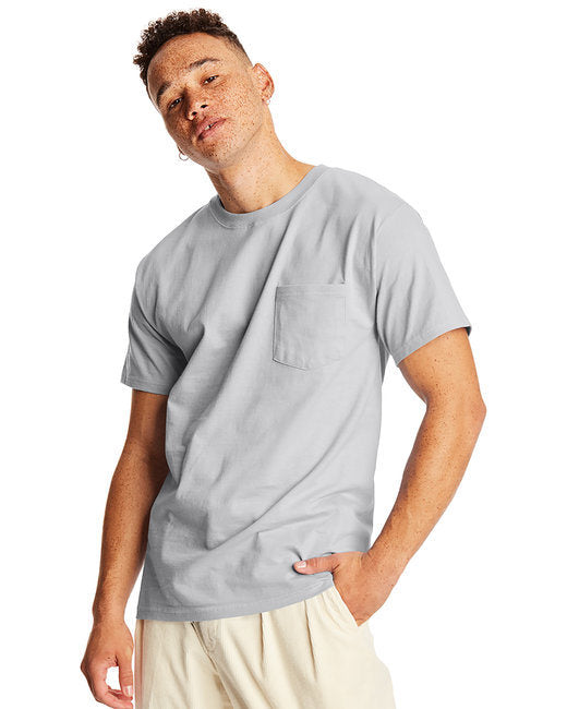 Hanes 5190P Adult Beefy-T with Pocket