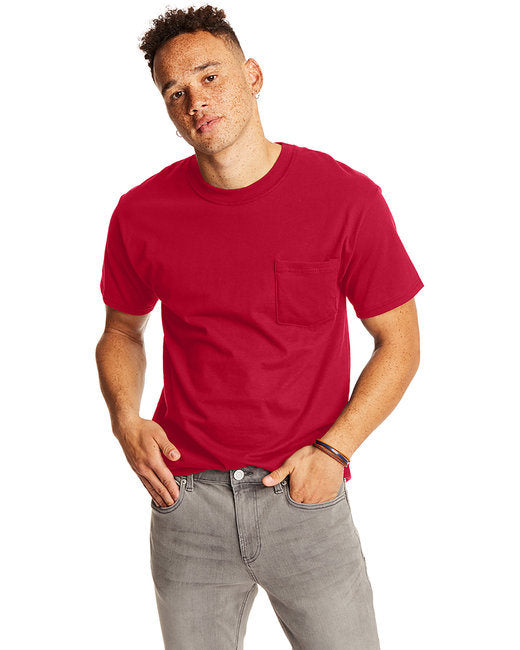 Hanes 5190P Adult Beefy-T with Pocket