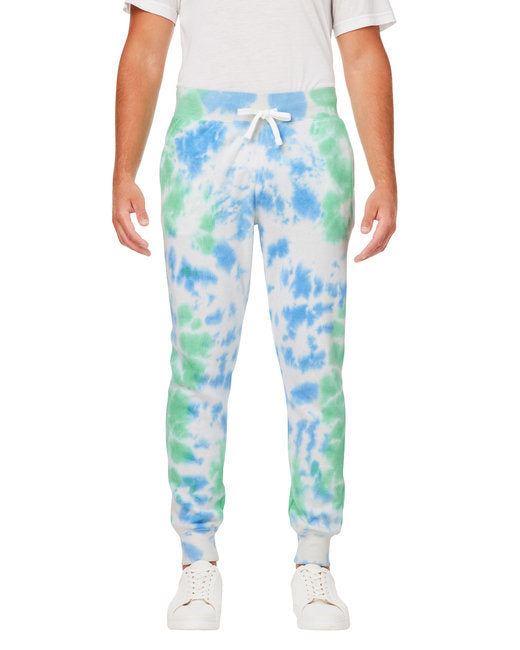 J America 8884JA Adult Tie Dye Fleece Jogger