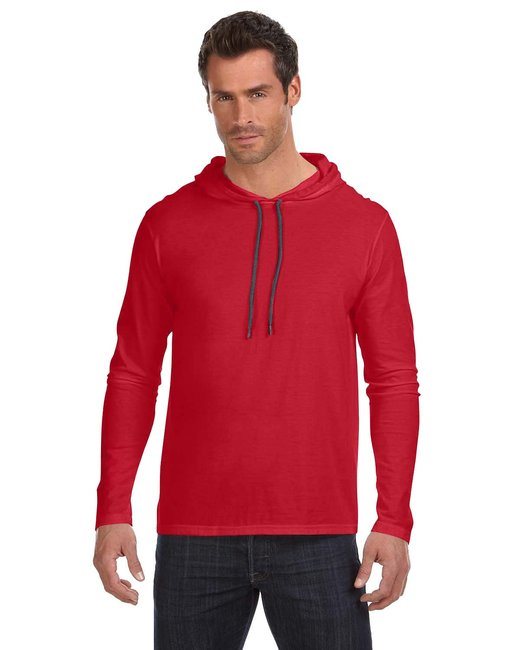 Gildan 987AN Adult Lightweight Long-Sleeve Hooded T-Shirt